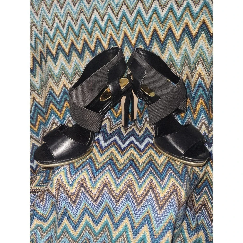 Black stiletto heels size 9.5